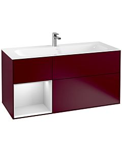 Villeroy und Boch Finion Waschtischunterschrank F060MTHB 119,6x59,1cm, Regal links White matt lacquer, Peony Matt