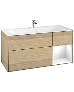 Villeroy und Boch Finion Villeroy und Boch Finion F070GFPC 119.6x59.1cm, shelf right Glossy white lacquer, Oak Veneer