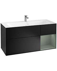 Villeroy und Boch Finion Villeroy und Boch F070GMPD 119,6x59,1cm, étagère à droite Olive Matt Lacquer , laqué noir mat