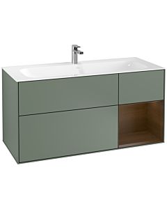 Villeroy und Boch Finion Villeroy und Boch Finion F070GNGM 119.6x59.1cm, shelf on the right Olive Matt Lacquer veneer, Olive Matt Lacquer