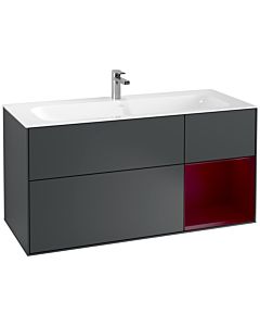 Villeroy und Boch Finion Waschtischunterschrank F070HBHG 119,6x59,1cm, Regal rechts Peony, Midnight Blue Matt Lacquer