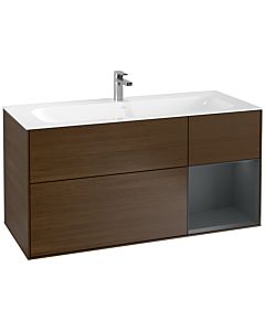 Villeroy und Boch Finion Villeroy und Boch Finion F070HGGN 119.6x59.1cm, shelf on the right Midnight Blue Matt Lacquer , Blue Matt Lacquer veneer