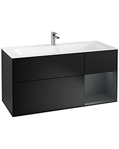 Villeroy und Boch Finion Waschtischunterschrank F070HGPD 119,6x59,1cm, Regal rechts Midnight Blue Matt Lacquer, Black matt lacquer