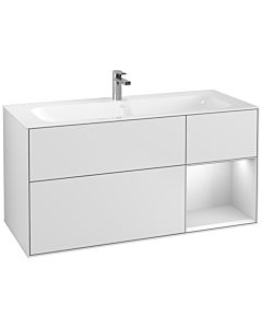 Villeroy und Boch Finion Villeroy und Boch Finion F070MTMT 119.6x59.1cm, shelf on the right white matt lacquer, white matt lacquer