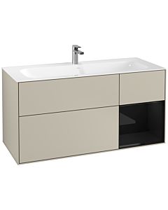 Villeroy und Boch Finion Villeroy und Boch Finion F070PHHH 119.6x59.1cm, shelf right Glossy Black Lacquer , Sand Matt Lacquer