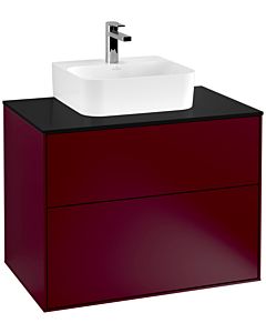 Villeroy und Boch Finion Villeroy und Boch Finion F08200HB 80x60.3x50.1cm, cover plate black matt, Peony Matt