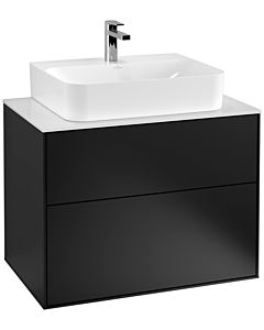 Villeroy & Boch Finion Unterschrank F09100PD 80x60,3x50,1cm, Black Matt Lacquer