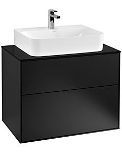 Villeroy & Boch Finion Unterschrank F09200PD 80x60,3x50,1cm, Black Matt Lacquer
