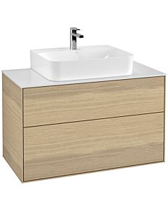 Villeroy und Boch Finion Villeroy und Boch Finion F10100PC 100x60.3x50.1cm, cover plate white matt, Oak Veneer