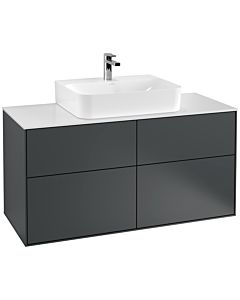 Villeroy und Boch Finion Villeroy und Boch F13100HG 120x60,3cm, plaque de finition blanc mat, Midnight Blue Matt Lacquer