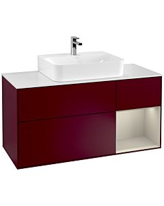 Villeroy und Boch Finion Villeroy und Boch Finion F171HHHB 120cm, cover plate white matt, shelf on the right Sand matt, Peony Matt