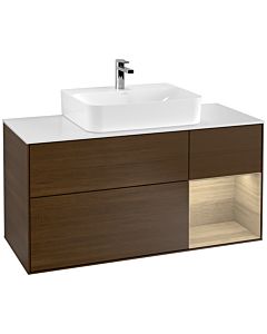 Villeroy und Boch Finion Villeroy und Boch Finion F171PCGN 120cm, cover plate white matt, shelf on the right Oak Veneer , Oak Veneer veneer