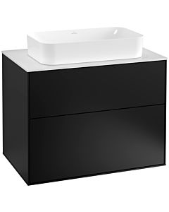 Villeroy und Boch Finion Villeroy und Boch Finion F22100PD 80x60.3cm, cover plate white matt, black matt lacquer