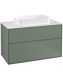 Villeroy und Boch Finion Villeroy und Boch Finion F23100GM 100x60.3cm, cover plate white matt, Olive Matt Lacquer