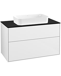 Villeroy und Boch Finion Villeroy und Boch Finion F23200GF 100x60.3cm, cover plate black matt, glossy white lacquer