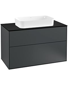 Villeroy und Boch Finion Villeroy und Boch Finion F23200HG 100x60.3cm, cover plate black matt, Midnight Blue Matt Lacquer