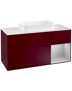 Villeroy und Boch Finion Villeroy und Boch Finion F301GJHB 120cm, cover plate white matt, shelf on the right light gray matt, Peony Matt