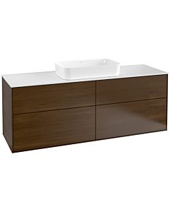 Villeroy und Boch Finion Villeroy und Boch Finion F32100GN 160x60.3cm, cover plate white matt, walnut veneer
