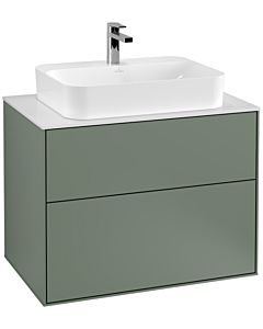Villeroy und Boch Finion Villeroy und Boch Finion F34100GM 80x60.3cm, cover plate white matt, Olive Matt Lacquer