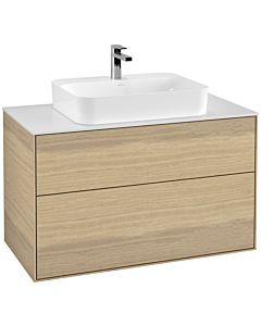 Villeroy und Boch Finion Villeroy und Boch Finion F35100PC 100x60.3cm, cover plate white matt, Oak Veneer