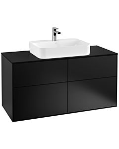 Villeroy und Boch Finion Villeroy und Boch Finion F38200PD 120x60.3cm, cover plate black matt, black matt lacquer