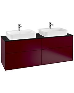 Villeroy und Boch Finion Villeroy und Boch Finion F43200HB 160x60.3cm, cover plate black matt, Peony Matt