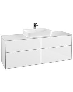 Villeroy und Boch Finion Waschtischunterschrank F44100GF 160x60,3cm, Abdeckplatte white matt, Glossy white lacquer