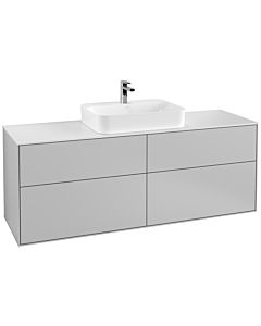 Villeroy und Boch Finion Villeroy und Boch F44100GJ 160x60,3cm, plaque de finition blanc mat, gris clair mat