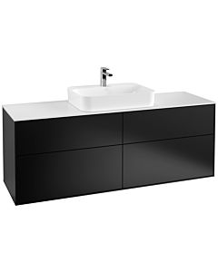 Villeroy und Boch Finion Villeroy und Boch Finion F44100PD 160x60.3cm, cover plate white matt, black matt lacquer