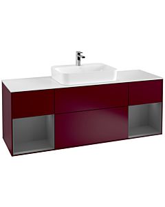 Villeroy und Boch Finion Villeroy und Boch Finion F451GKHB 160x60.3cm, cover plate white matt, shelves anthracite matt lacquer, Peony Matt