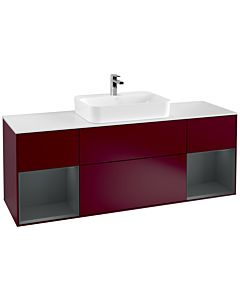 Villeroy und Boch Finion Villeroy und Boch Finion F451HGHB 160x60.3cm, cover plate white matt, shelves midnight matt lacquer, Peony Matt