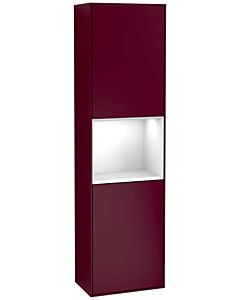 Villeroy und Boch Finion Hochschrank F460GFHB 41,8x151,6x27cm, links, Regal Glossy white lacquer, Peony Matt