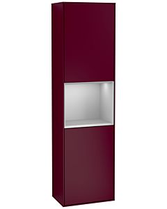 Villeroy und Boch Finion Hochschrank F460GJHB 41,8x151,6x27cm, links, Regal Grey Matt Lacquer, Peony Matt