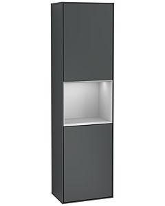 Villeroy und Boch armoire Finion F460GJHG 41.8x151.6x27cm, gauche, étagère Grey Matt Lacquer, Midnight Blue Matt Lacquer