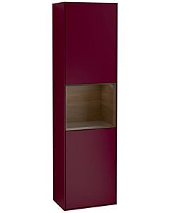 Villeroy und Boch armoire Finion F460GNHB 41.8x151.6x27cm, gauche, étagère placage noyer, Peony Matt