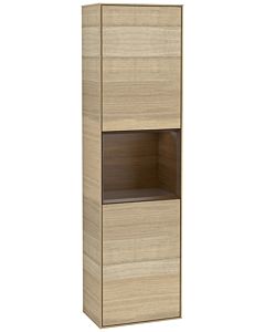 Villeroy und Boch Finion cabinet F460GNPC 41.8x151.6x27cm, left, shelf Walnut Veneer , Oak Veneer
