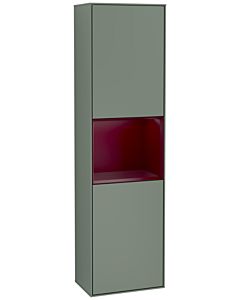 Villeroy und Boch armoire Finion F460HBGM 41.8x151.6x27cm, gauche, étagère Peony Matt Laque, Olive Matt Lacquer