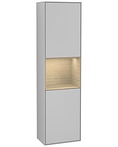 Villeroy und Boch Finion cabinet F460PCGJ 41.8x151.6x27cm, left, shelf Oak Venerr, light gray matt