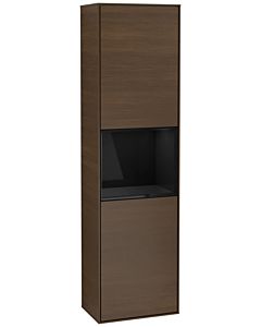 Villeroy und Boch Finion cabinet F460PHGN 41.8x151.6x27cm, left, shelf Glossy Black Lacquer , Glossy Black Lacquer veneer
