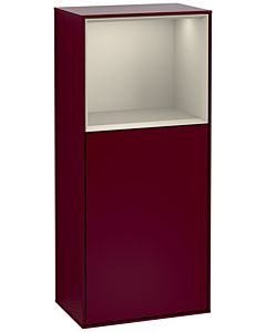 Villeroy und Boch armoire latérale Finion F510HHHB 41.8x93.6x27cm, droite, étagère au-dessus Sand matt, Peony Matt