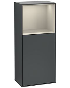 Villeroy und Boch Finion armoire latérale F530HHHG 41.8cm, à droite, la station de charge, étagère Sand Matt Lacquer , minuit Blue Matt Lacquer