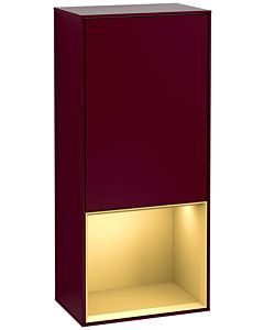 Villeroy und Boch Finion Seitenschrank F540HFHB 41,8x93,6x27cm, links, Regal unten Gold matt, Peony Matt