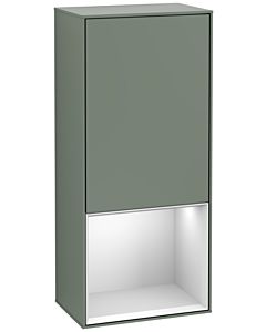 Villeroy und Boch Finion side cabinet F540MTGM 41.8x93.6x27cm, left, shelf below White Matt , Olive Matt Lacquer