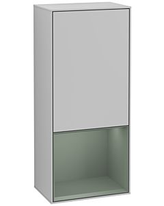Villeroy und Boch Finion side cabinet F550GMGJ 41.8x93.6x27cm, right, shelf below olive matt, light gray matt