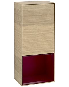 Villeroy und Boch Finion side cabinet F550HBPC 41.8x93.6x27cm, right, shelf below Peony Matt , Oak Veneer