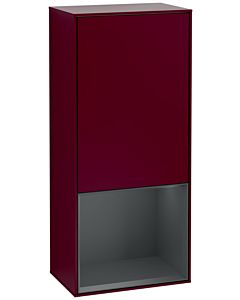 Villeroy und Boch Finion side cabinet F550HGHB 41.8x93.6x27cm, right, shelf below Midnight Blue Matt, Peony Matt