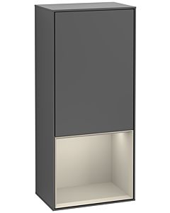 Villeroy und Boch Armoire latérale Finion F550HHGK 41.8x93.6x27cm, droite, étagère en dessous Sand matt, anthracite matt