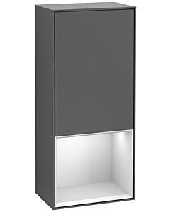 Villeroy und Boch Finion side cabinet F550MTGK 41.8x93.6x27cm, right, shelf below White Matt , anthracite matt