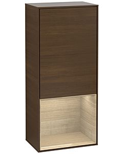 Villeroy und Boch Finion armoire côté F550PCGN 41.8x93.6x27cm, à droite, étagère ci - dessous Oak Veneer , Oak Veneer placage