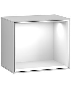 Villeroy und Boch Finion Regalmodul F580GFGJ 41,8x35,6x27cm, Regal Glossy White, Light grey matt